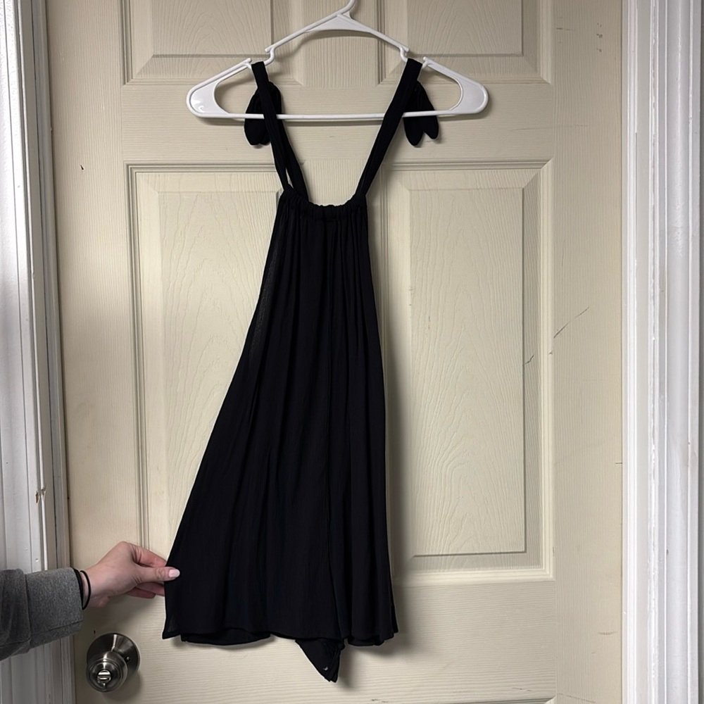 Xholaration Size L black beach cover up